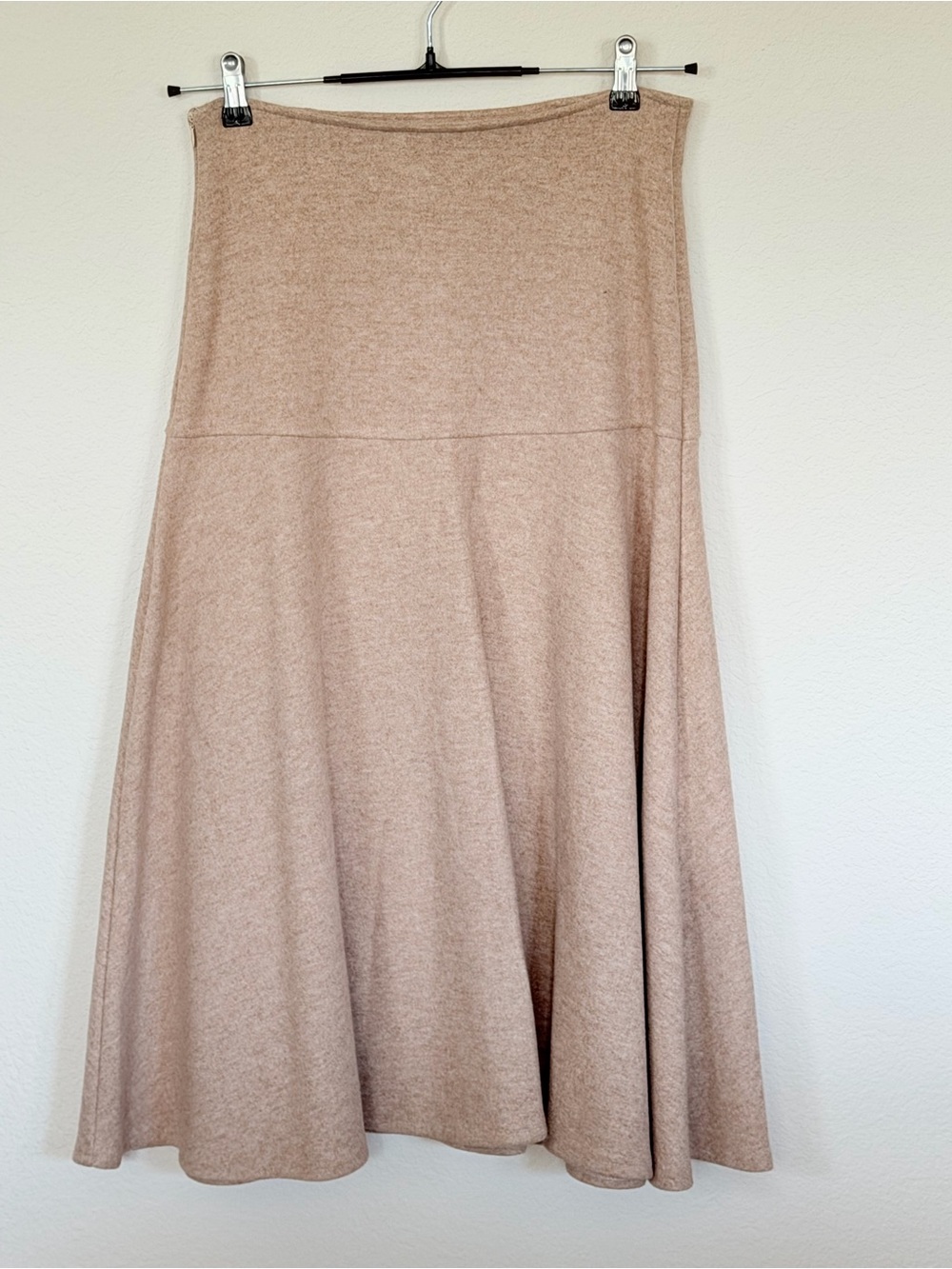 OGL Neutral Tan A-Line Knit Skirt